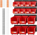 14pc Wall-Mounted Storage Organizer Mixed V1 V2 Combo Red by LEADLOONG