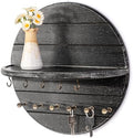 Rebee Vision Round Key Holder Wall Mount for Keys & Sunglasses, Old Black by REBEEVISION
