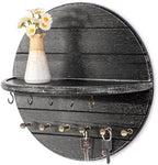 Rebee Vision Round Key Holder Wall Mount for Keys & Sunglasses, Old Black by REBEEVISION