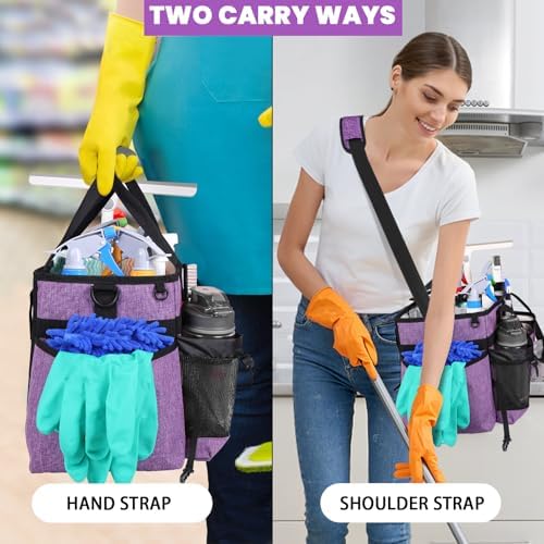 Large Cleaning Caddy Bag Built-in hard plastic sheet Aluminum foil lining - Image 5