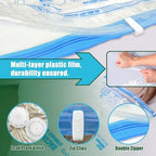 Vacuum Storage Bags, Vacuum Seal Bags for Clothing, 5 Jumbo 5 Large | Extra Large XL, Airtight Triple Seal, Save 80% Space, Hand Pump, Work with Vacuum, Double Zip, Reusable, Easy to Use - Image 7