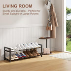 Expandable Shoe Rack, Heavy Duty Metal Shoe Organizer for Closet | 2Tier Heavy Duty Iron Adjustable Shoe Storage,Fits 12+ Pairs,Space-Saving,Non-Slip,Easy Assembly,For Doorway Entryway Bedroom - Image 3