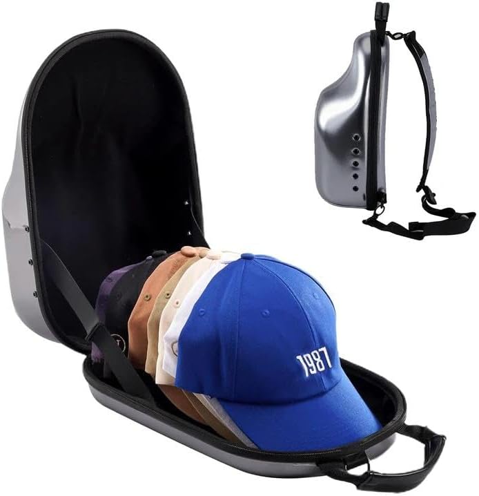 ProCase Hard Shell Travel Case for Baseball Caps Holds 6-7 Hats by ProCase