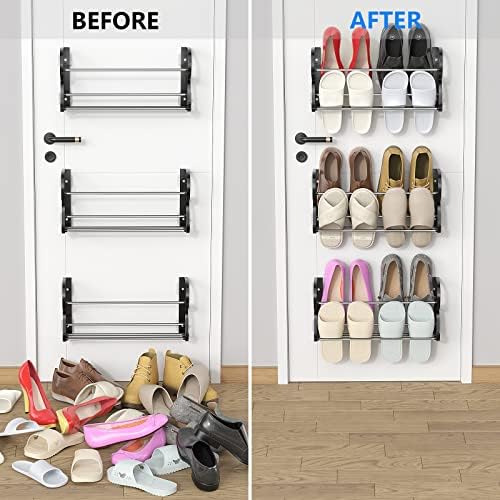 Wall Mounted Shoe Rack 3Pack, No-Drill Organizer for RV and Home - Image 3
