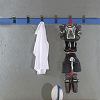 Hockey Hanger Portable Hanging Dryig Rack Hockey Gifts for Home and Outdoor Using in Ice Hockey Skating Football Camping Fishing 5 Hooks (Red) - Image 6