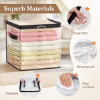 Lifewit 6 Pack Clear Clothes Storage Bags, Sweater Storage with Zipper, 36L - Image 3