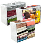 Clear Storage Blanket Bag with Zipper for Comforter, Clothes, Bedding, 3Pk - Image 2