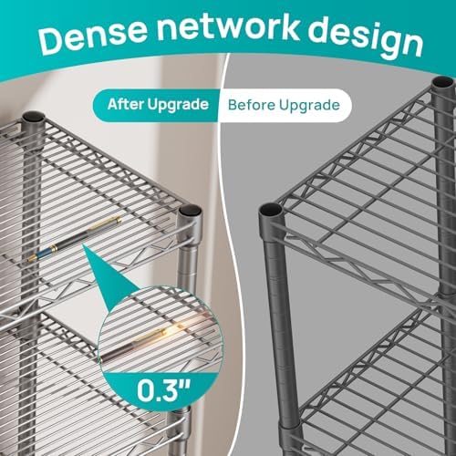 SINGAYE Metal Shelves Wire Shelving Storage Standing Adjustable Shelf Unit - Image 3