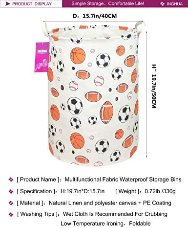 Ball game Fabric Storage Bin Nursery Organizer Basket(Ball game) - Image 2