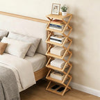 Bamboo Shoe Rack - No Assembly Required, Tall Narrow Foldable Shoe Organizer, Space-Saving Multifunctional Shelf for Entryways, Corners, Bedrooms, Balconies, 7 Layer(Reinforced and Thickened) - Image 6