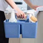 Plastic Shower Caddy, Portable Shower Basket with Handle, Dark Blue - Image 6