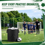 Large Ball Storage Bin Hold 40 Balls Sports Equipment Organizer - Image 2