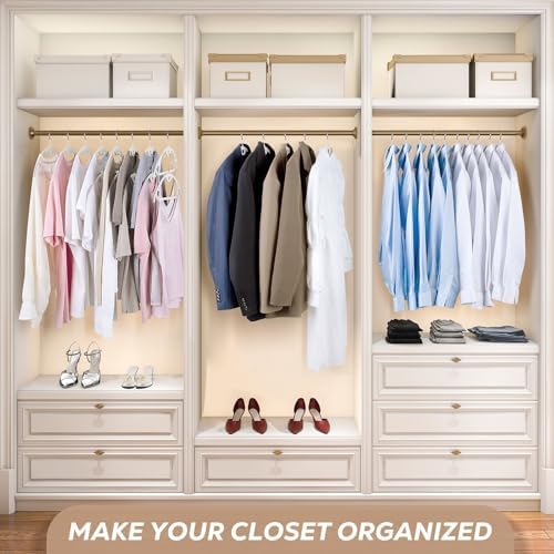 Plastic Hangers White Clothes Hanger 30 Pack | No Shoulder Bumps, 360°Swivel Hook, Thin, Space Saving for Closet, Fit for Suits Pants Heavy Duty Adult Coat Shirt Dress - Image 2