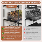 OYREL Shoe Rack, Upgrade Plus Narrow 10 Tier Shoes Organizer for Closets - Image 5