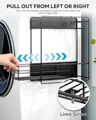 Nieifi Magnetic Shelves for Washing Machine, Magnetic Laundry Organizer - Image 4
