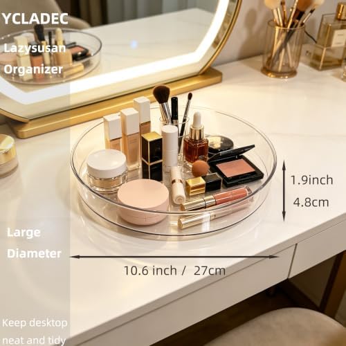 4 Pack Lazy Susan 10.6" Turntable Organizer Pantry Cabinet - Image 6