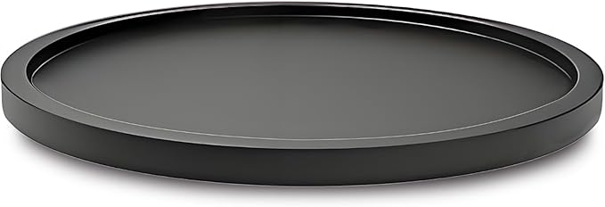 12" Black Bamboo Lazy Susan Organizer Kitchen Turntable for Cabinet Pantry Table Organization - Image 6
