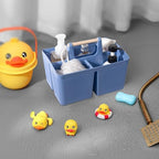 Plastic Shower Caddy, Portable Shower Basket with Handle, Dark Blue - Image 4