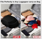 Black Hat Travel Case,Hat Case for Baseball Caps with Carry Handle and Adjustable Shoulder Strap Travel Hat Box for Travel and Home Storage - Image 5