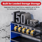 Power Tool Organizer Wall Mount with Power Strip, 4 Layers - Image 5