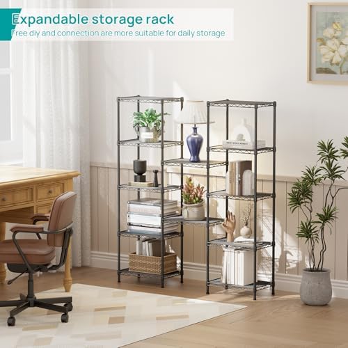 SINGAYE Metal Shelves Wire Shelving Storage Standing Adjustable Shelf Unit - Image 6
