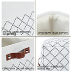 DECOMOMO Storage Bins, Large Fabric Storage Baskets for Shelves 3 Pack - Image 4