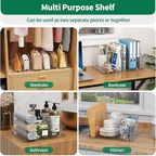 SPACEKEEPER Adjustable Shelf Divider for Closet,2 Pcs Clear Purse Organizer - Image 3