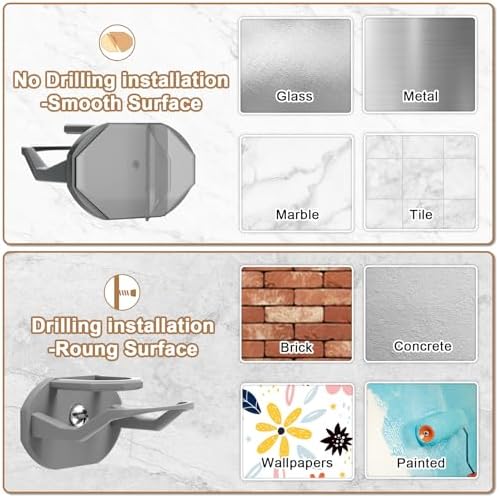 Niunuerga 36 Pack Adhesive Hat Hooks for Wall, Super Strong Hat Rack for Baseball Caps, Minimalist Hat Organizer Display for Home Decor, Hat Hangers Holder for Wall, Door, Closet, No Drilling (Gray) - Image 5