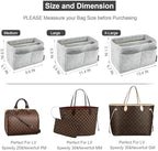 OMYSTYLE Purse Organizer Insert, Felt Tote Bag Organizer Insert with 5 Sizes, Handbag Dividers for Inside Purse, Compatible with Longchamp, Neverful, Speedy and More - Image 2