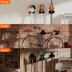Garage Organizer Trimmer Rack Wall Mount, Weedeater Hanger, Black, 4 Pack - Image 3