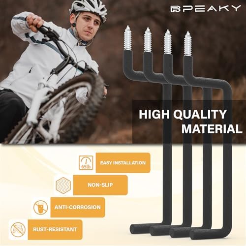 8.46" Screw in Ladder Hooks, 4 Pack Garage Hooks - Image 5