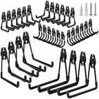 GUDEMAY 32 Pack Steel Garage Hooks Heavy Duty, Utility Wall Mount Hook with Anti-Slip Coating, Hanger & Organizer for Bulk Items, Bikes, Ladders, Power Tools, Ropes, and More Equipment by HaveANiceDay