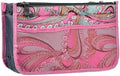 Vercord Purse Organizer Insert for Handbags Bag Organizers Inside Tote Pocketbook Women Nurse Nylon 13 Pockets Pink Flowers Large by Vercord