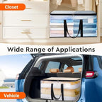 BlissTotes Moving Bags, 76L 2-Pack Storage Bags, Moving Boxes | Moving Box Heavy Duty Extra Large, Moving Totes with Zipper, Large Packing Bag with Reinforced Handles, Packaging Moving - Image 6