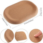 Novabright 2 Pack 9.65 Inch Brown Cork Trays Decorative Catch All Tray for Entryway Table, Dresser, Nightstand, Vanity Catchall Tray for Keys, Jewelry, Solid Cork Table Decor - Image 2