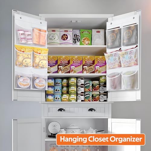 KIMBORA 2 Packs Narrow Over the Door/Wall Shoe Organizer Cruise, Small Hanging Shoe Rack for Closet with Clear Mesh Pocket for Bathroom, RV, Pantry, Camping (White) - Image 3