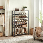 VASAGLE 8-Tier Shoe Rack, 32-40 Pairs, Metal Mesh - Image 4