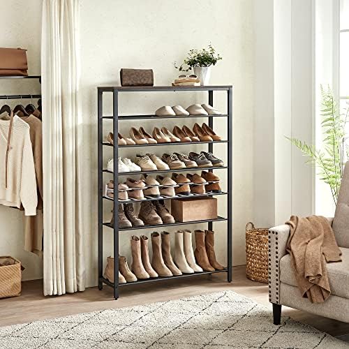 VASAGLE 8-Tier Shoe Rack, 32-40 Pairs, Metal Mesh - Image 4