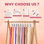 30 Pack Pants Hangers with Clips,Legging & Jean Hangers for Closet Hanging - Image 4