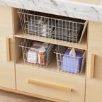 SANNO 15.7in Freezer Baskets Bins - Freezer Storage Containers Organizer for Office, Bathroom, Pantry - Image 5