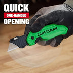 CRAFTSMAN High-Visibility Folding Utility Knife with 1 Blade (CMHT10352) - Image 2