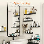 Lifewit Acrylic Floating Shelves for Wall 14" Black, 10 Pack - Image 6