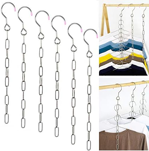 Stainless Steel Space Saving Hanger Chain Cascading Magic Hangers by Falytemow