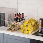 SANNO 15.7in Freezer Baskets Bins - Freezer Storage Containers Organizer for Office, Bathroom, Pantry - Image 3