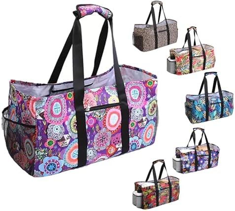 Extra Large Utility Tote Bag - Reusable Grocery Bags Foldable Heavy Duty by XINFULLWOL