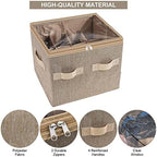 Moteph Shoe Organizer for Closet - Shoe Storage Organizer for Closet Organization with Clear Cover & Adjustable Dividers, Shoe Rack & Basket - (Light Brown, Small - 12 Pairs) - Image 2