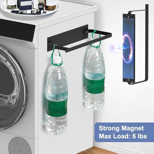 Magnetic Hanger Holder for Laundry Room, 1-Pack, Black - Image 4