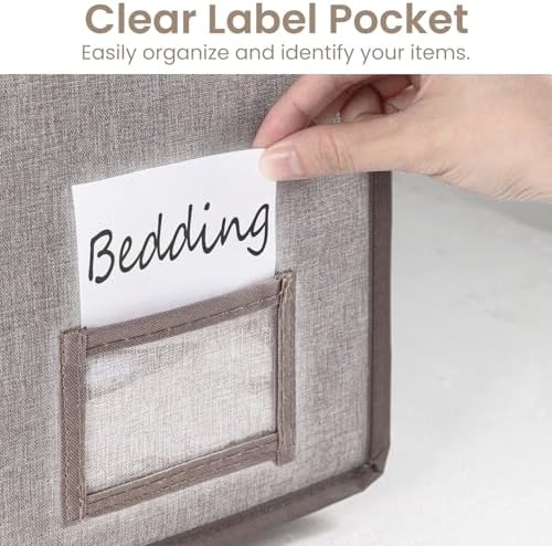 TAILI Under Bed Vacuum Storage Bags for Comforters and Blankets, Save 80% Space, Large Capacity Foldable Cationic Storage Box for Quilts Pillow Blankets Linen, 41" x 17.7" x 6", Jumbo Vacuum Seal - Image 7
