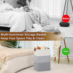 Laundry Hamper 96L Extra Large Laundry Basket, Woven Blanket Basket - Image 7