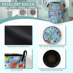 Autism Awareness Laundry Basket Oxford Cloth Foldable Hamper 18.9x16.5In - Image 4